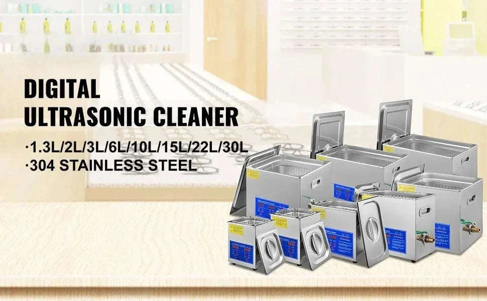 Ultrasonic Cleaner 1.3–30L Heated Digital Deep Cleaning Machine-22L / GERMANY