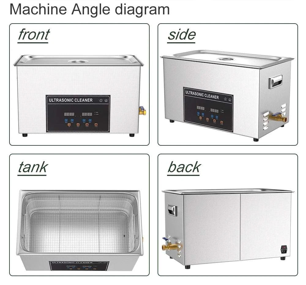 Ultrasonic Cleaner 1.3L–30L 40kHz Deep Cleaning Machine-1.3L 60W CJ009SD / UK / China Mainland