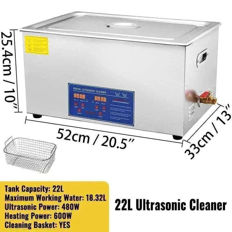 Ultrasonic Cleaner 1.3L–30L with Heat & Digital Timer Control-30L / CZECH REPUBLIC