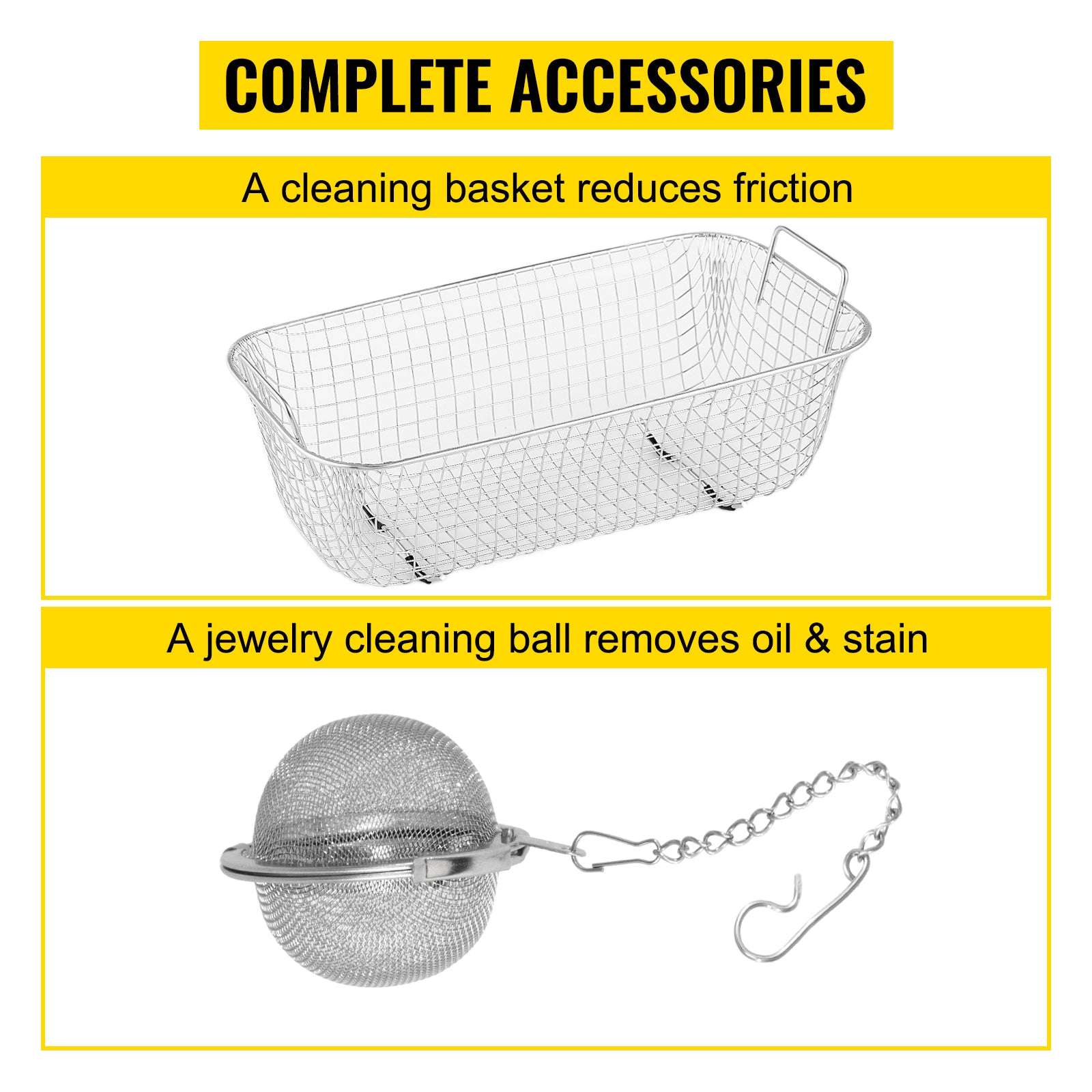 Ultrasonic Cleaner 2L–15L 40kHz Deep Cleaning Machine with Heat-2L / Poland