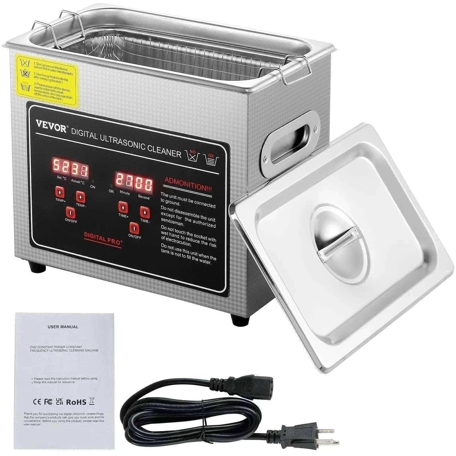 Ultrasonic Cleaner 2L–30L Stainless Steel Deep Cleaning Machine-30L / GERMANY