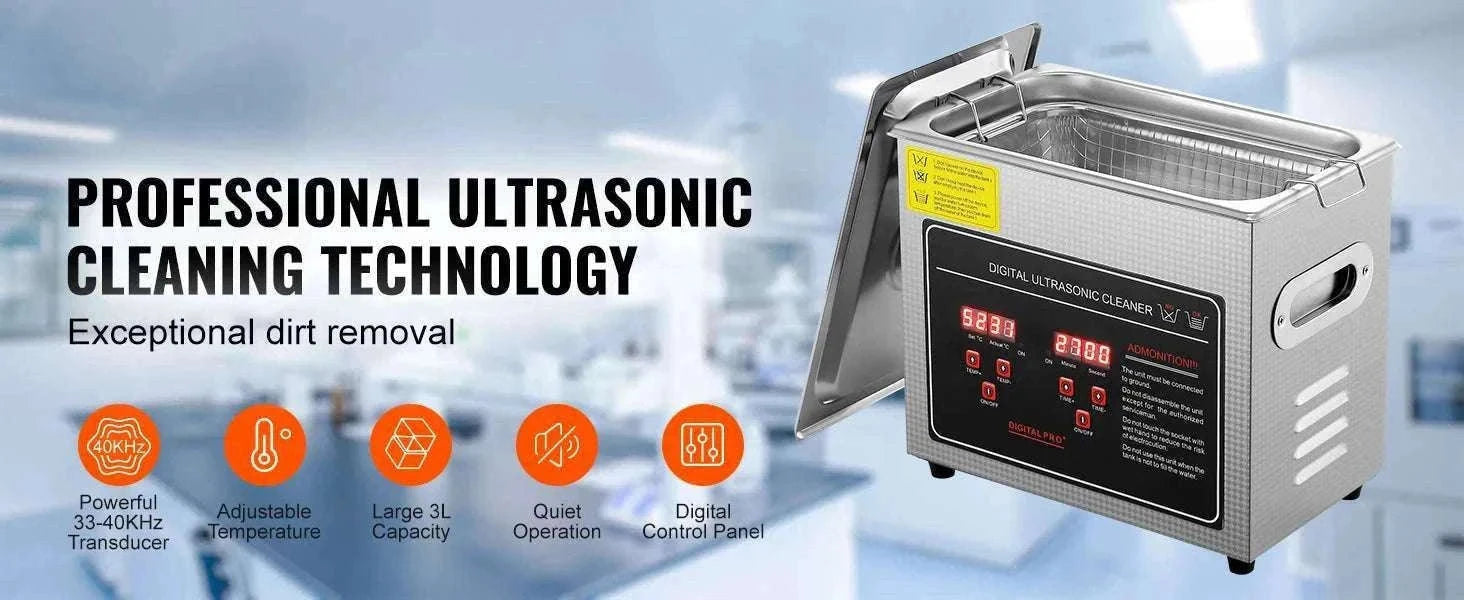 Ultrasonic Cleaner 2L–30L Stainless Steel Deep Cleaning Machine-30L / GERMANY