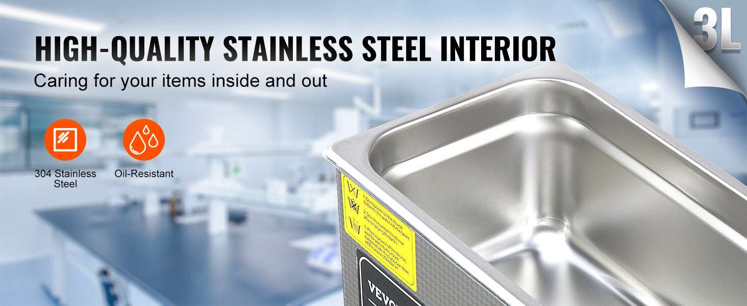 Ultrasonic Cleaner 2L–30L Stainless Steel Deep Cleaning Machine-30L / GERMANY