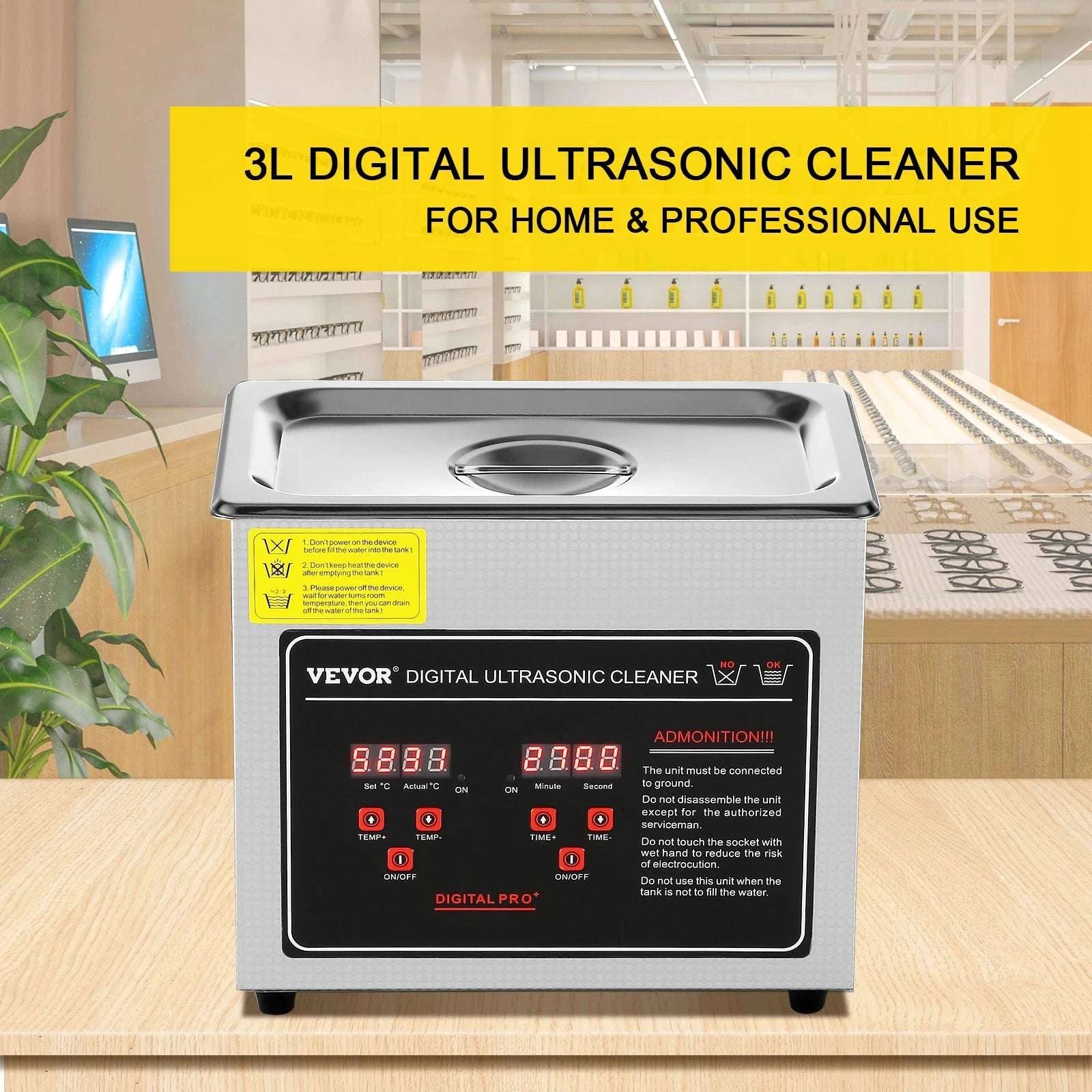 Ultrasonic Cleaner 2L–30L Stainless Steel Deep Cleaning Machine-30L / GERMANY