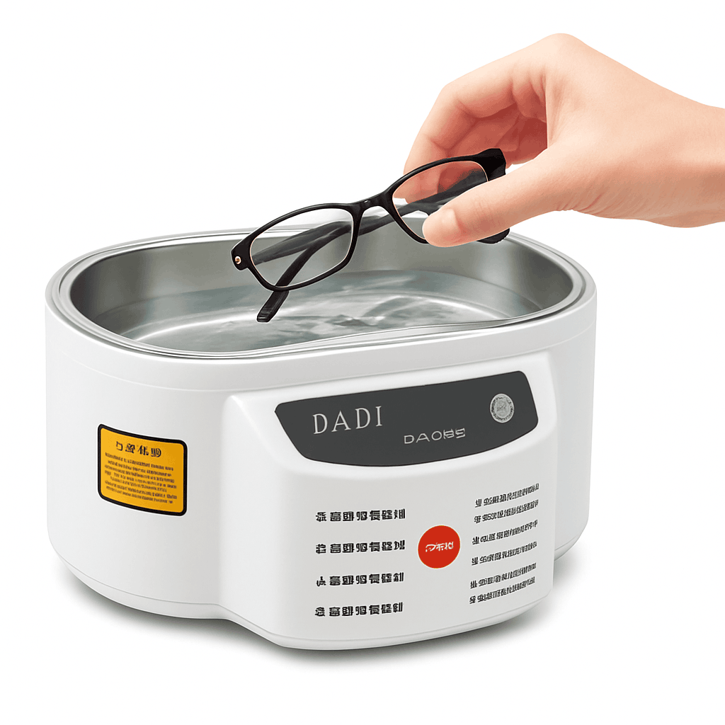 Ultrasonic Cleaner 40kHz 30W Bath for Glasses Dentures Jewelry-30W / United States