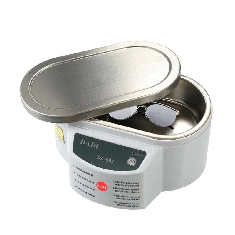 Ultrasonic Cleaner 40kHz 30W Bath for Glasses Dentures Jewelry-30W / United States