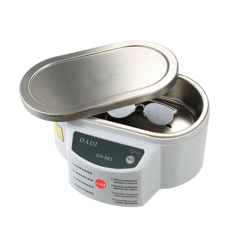 Ultrasonic Cleaner 40kHz 30W Bath for Glasses Dentures Jewelry-30W / United States