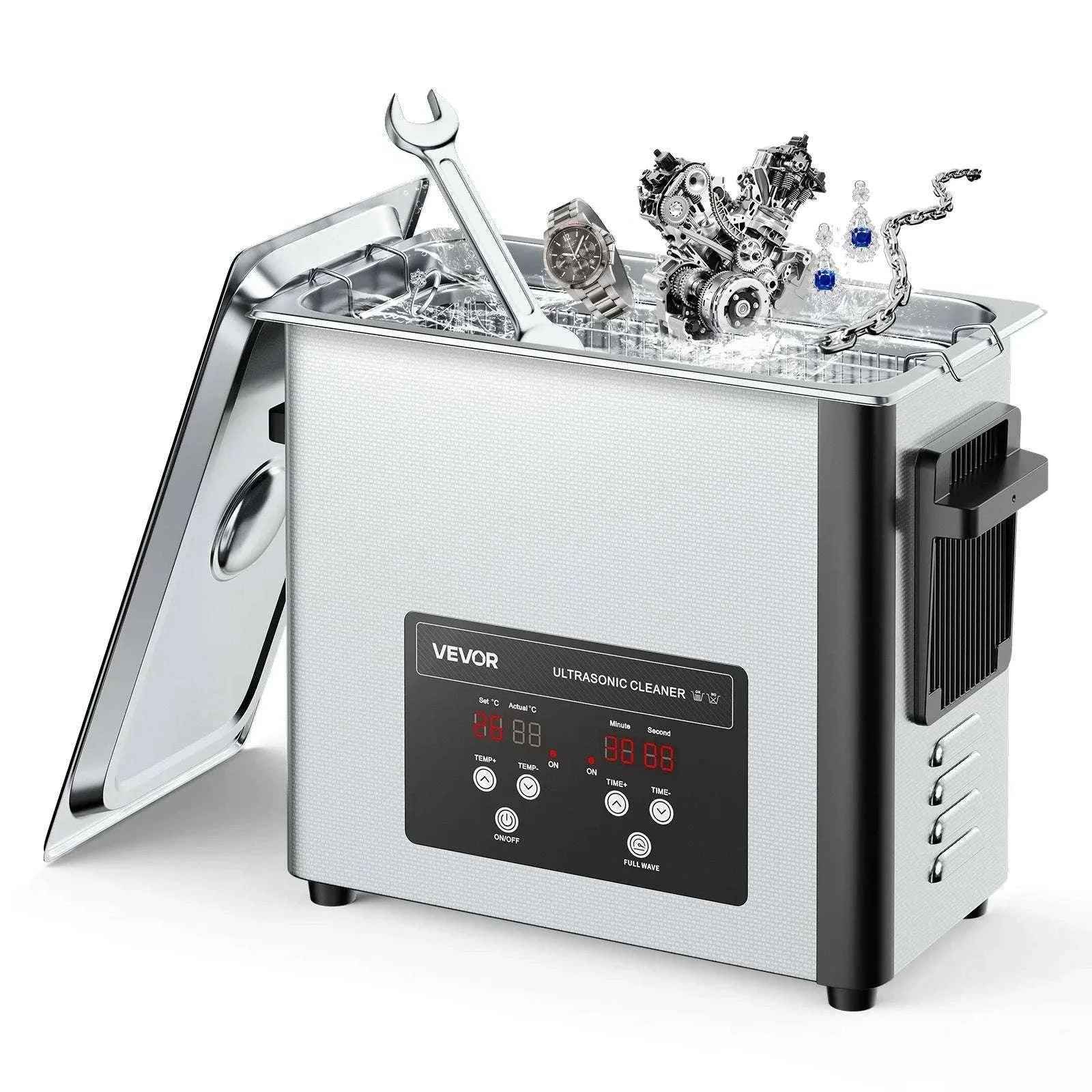 Ultrasonic Cleaner 6L–30L Stainless Steel Bath for Jewelry & Parts-6L / United States