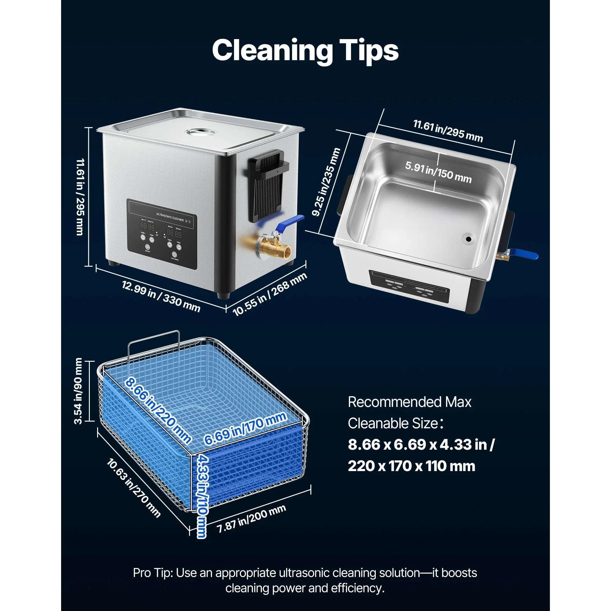 Ultrasonic Cleaner 6L–30L Stainless Steel Bath for Jewelry & Parts-6L / United States