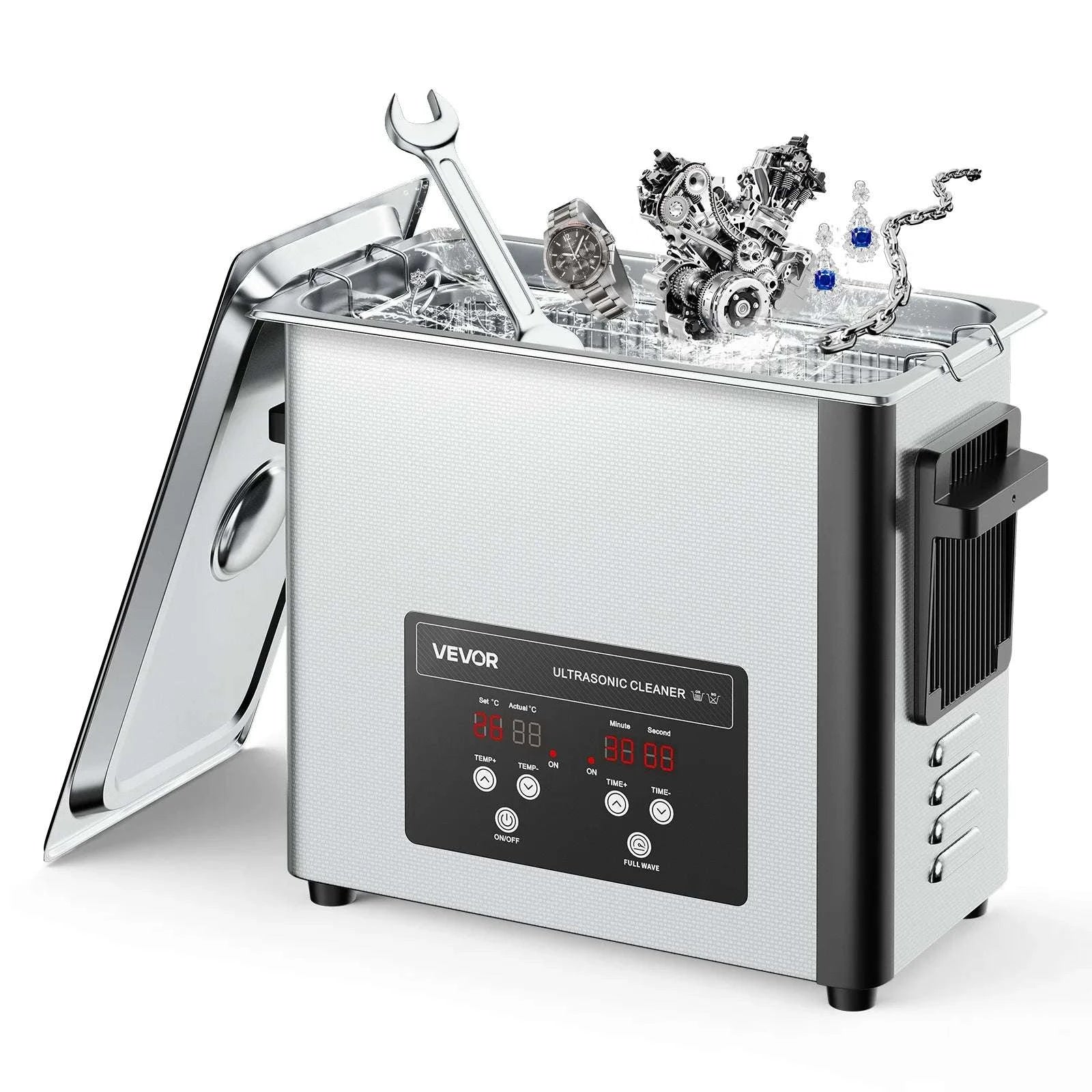 Ultrasonic Cleaner 6L–30L Stainless Steel Bath for Jewelry & Parts-6L / United States