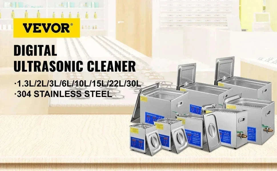 Ultrasonic Cleaner Machine 1.3L–30L 40kHz Stainless Steel Tank-United States / 30L JPS-100A