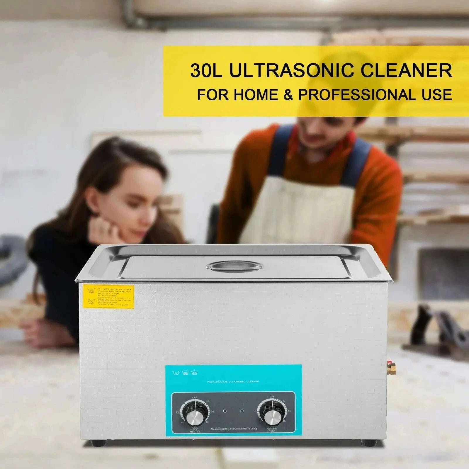 Ultrasonic Cleaner with Heating 2L–30L Deep Cleaning Machine-6.5 L / spain