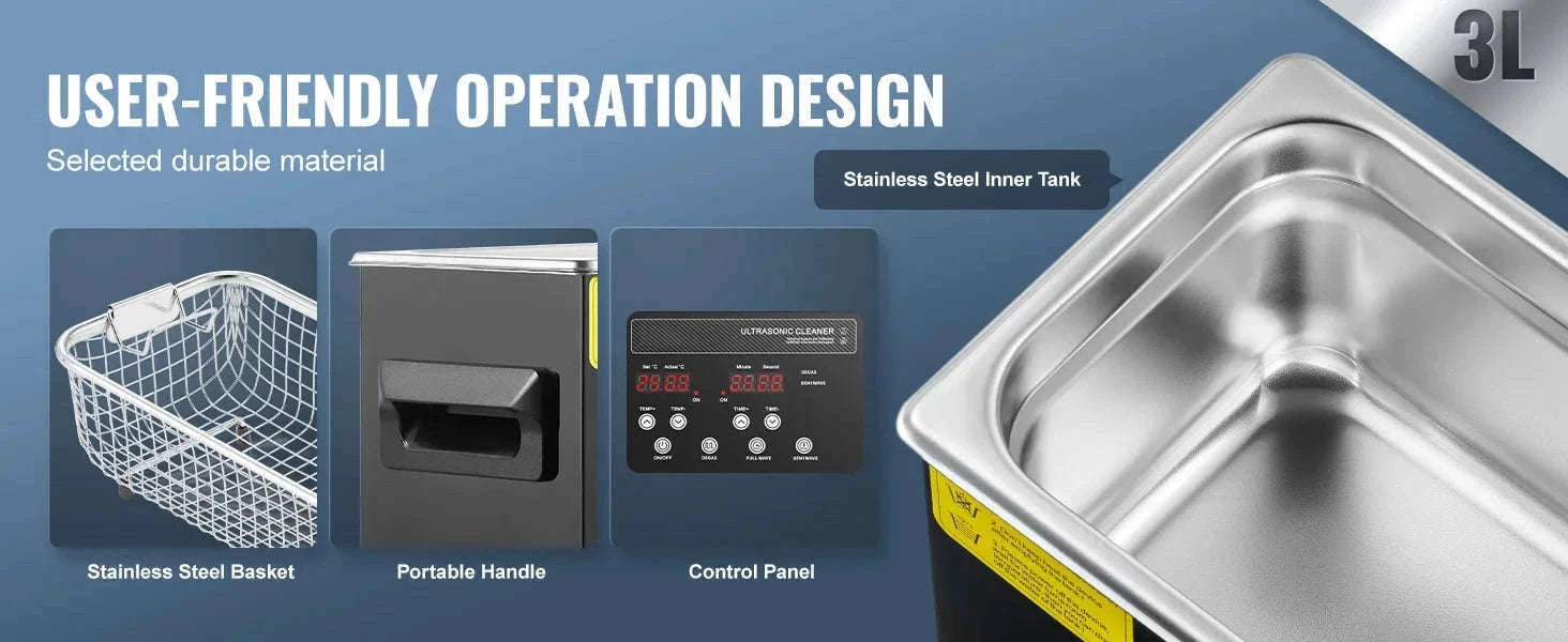 Ultrasonic Cleaner with Timer-15L / Germany