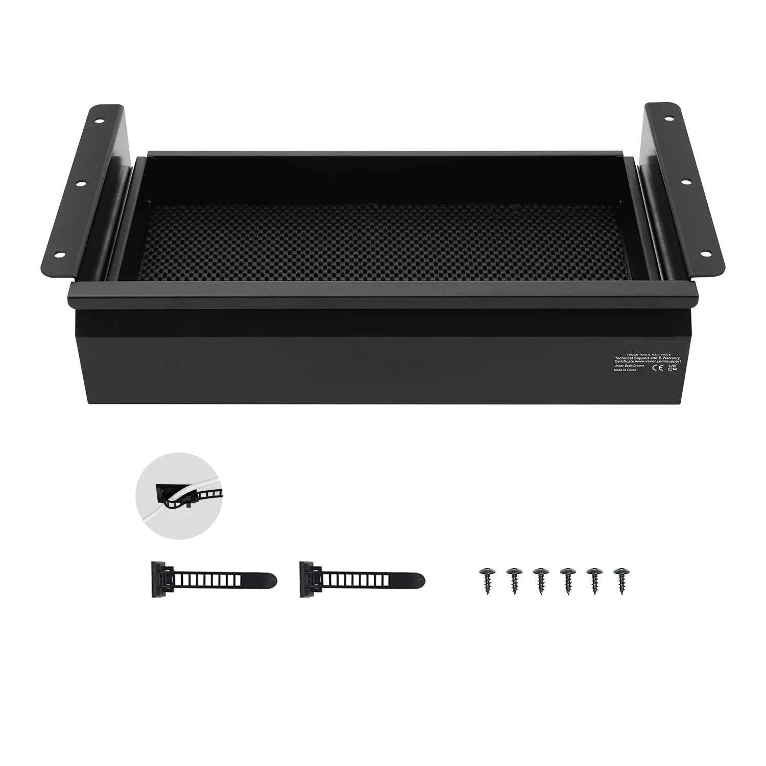 Under Desk Sliding Storage Drawer Organizer for Clean Workspace-30in / United States