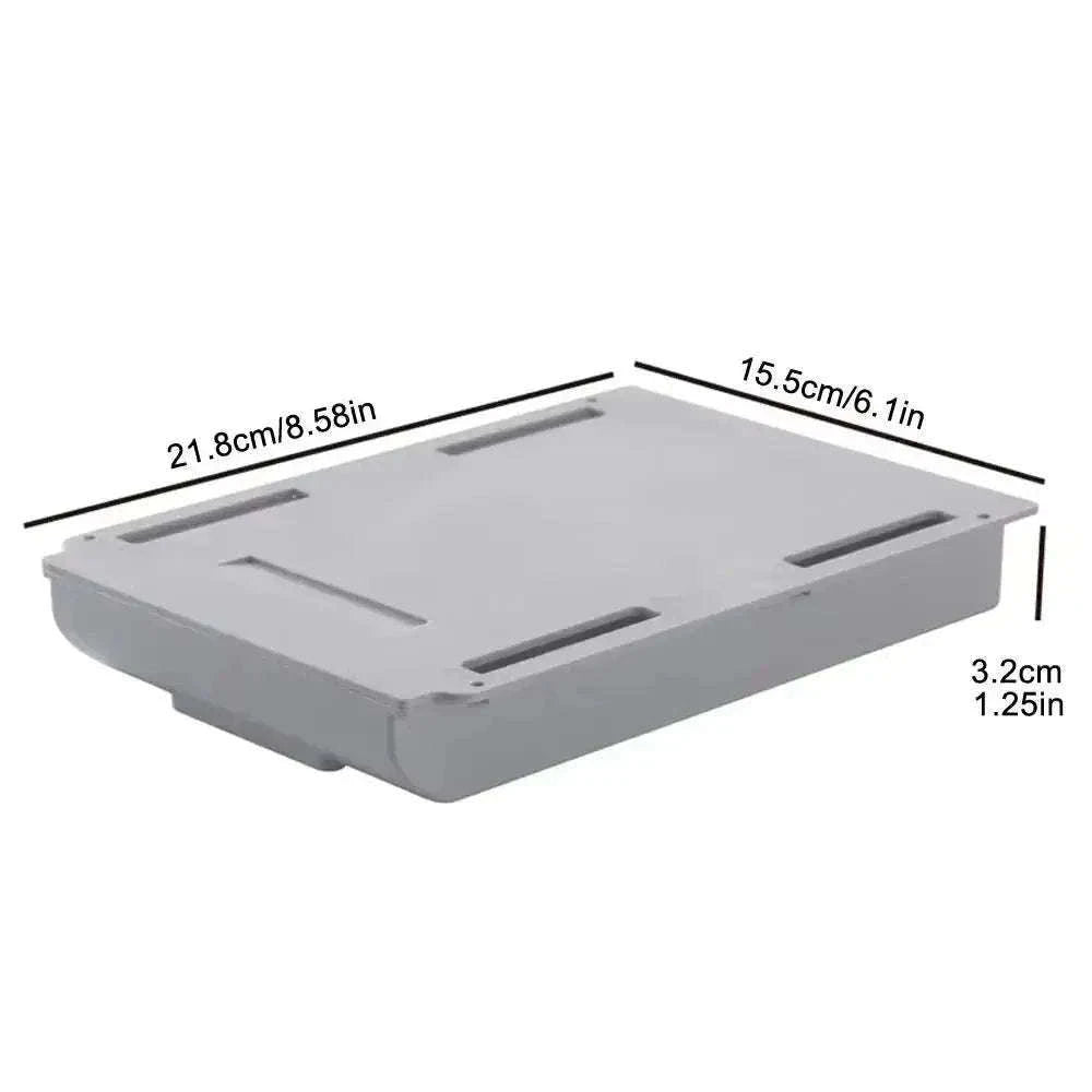 Under-Desk Storage Drawer with Adhesive Mount-1pc S
