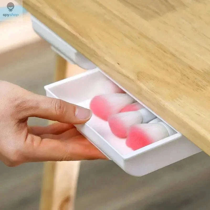 Under-Desk Storage Drawer with Adhesive Mount-1pc S