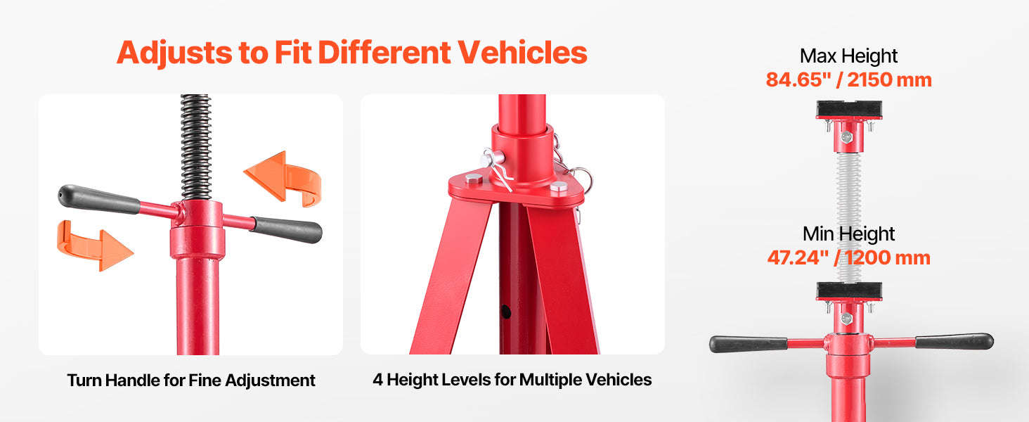 Under Hoist Tripod Stand 2 Ton Adjustable Height-2T / United States