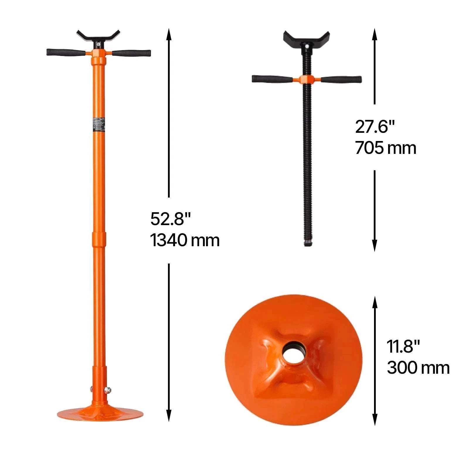 Underhoist Jack Stand 3/4 Ton Adjustable Support with Wheels-Round base / United States