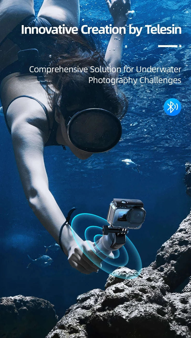 Underwater Selfie Stick with Wireless Remote for GoPro-Diving Selfie Stick