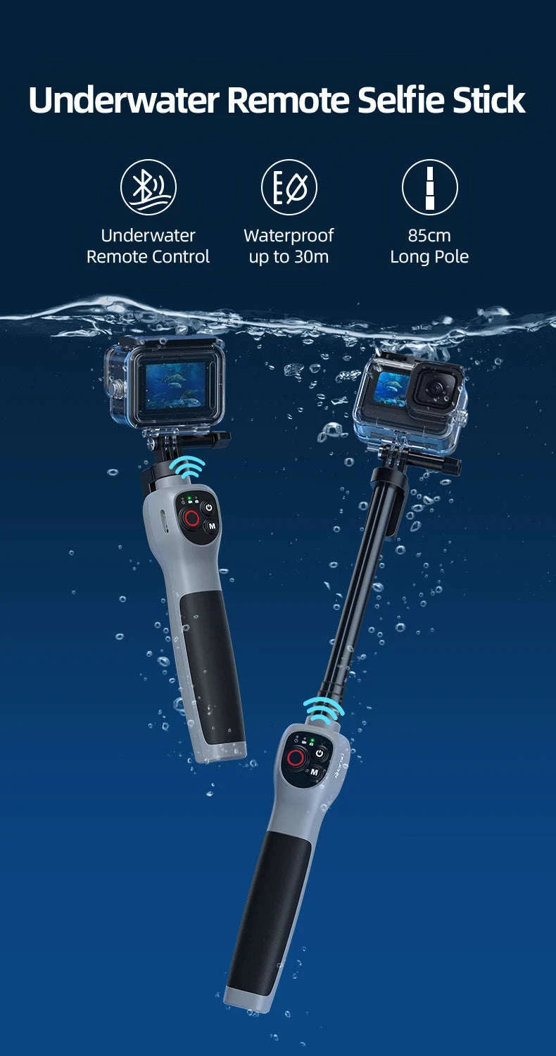 Underwater Selfie Stick with Wireless Remote for GoPro-Diving Selfie Stick