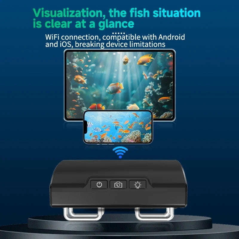 Underwater Wi‑Fi Fishing Camera with Night Vision and 50m Cable-50m
