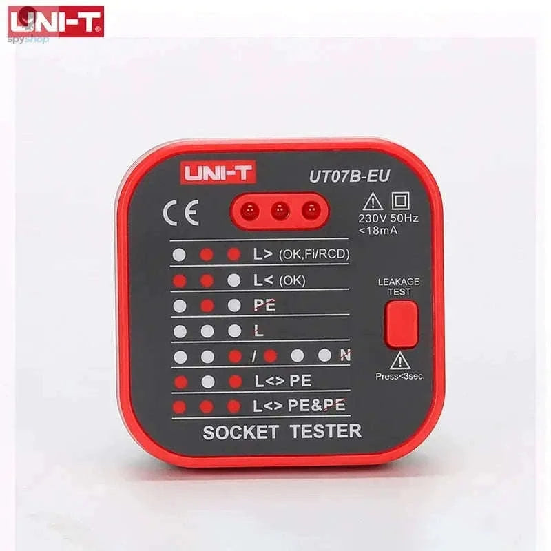 UNI-T UT07 Outlet Socket Tester for Fast Wiring Checks-UT07B-EU / CHINA