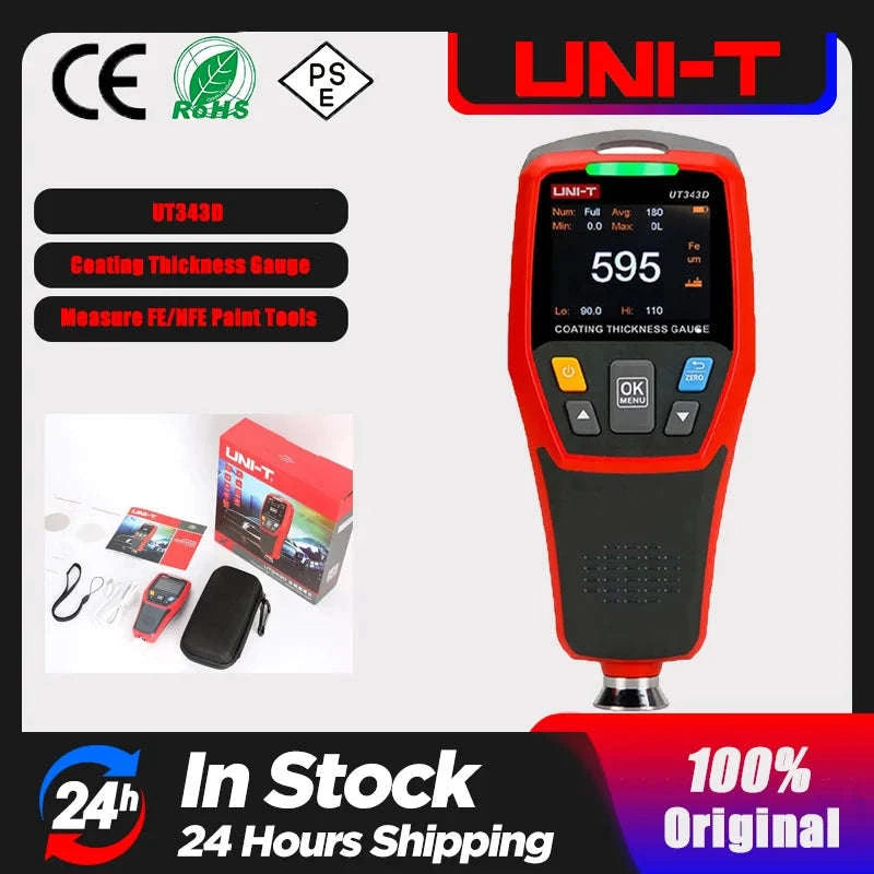 UNI-T UT343D Coating Thickness Gauge with 0.1µm Precision-UT343D