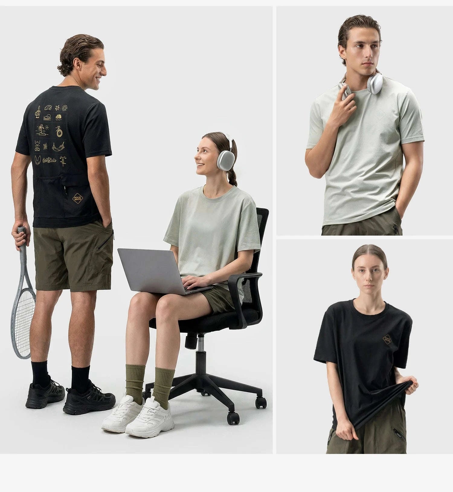Unisex Cycling Jersey with Pockets and UV Protection-YDDX017-1 / XL