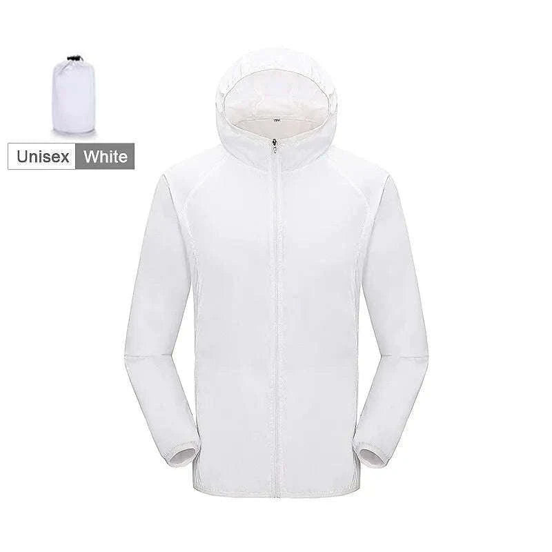 Unisex Waterproof Hiking Jacket for All-Weather Outdoor Comfort-Unisex White / XXXL