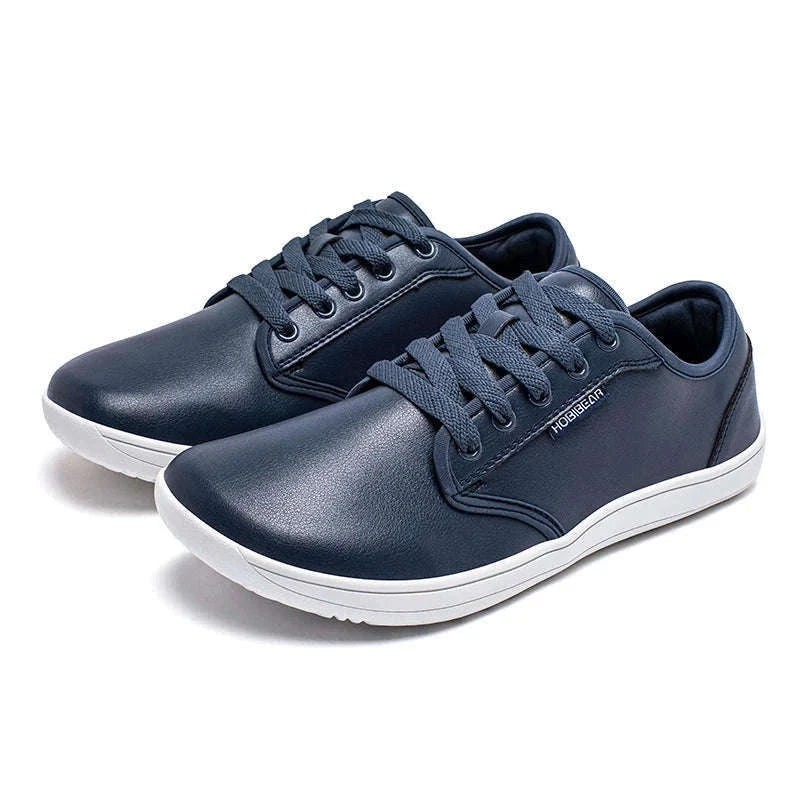 Unisex Wide Barefoot Shoes Zero Drop Minimalist Sneakers-Black White / 46