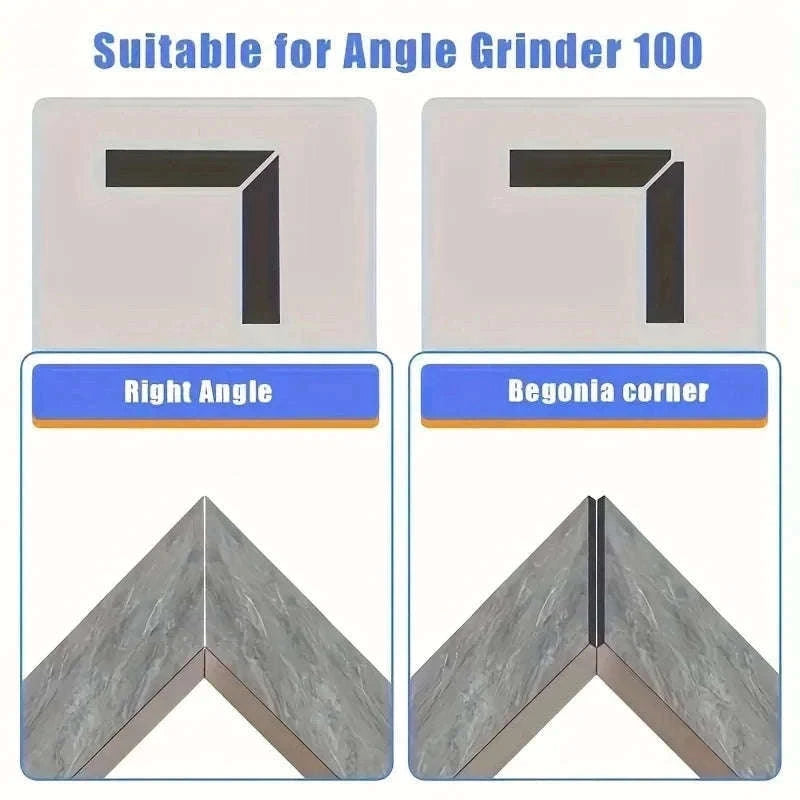 Universal 100° Angle Grinder Stand for Tile 45° Chamfer Cutting-Silver