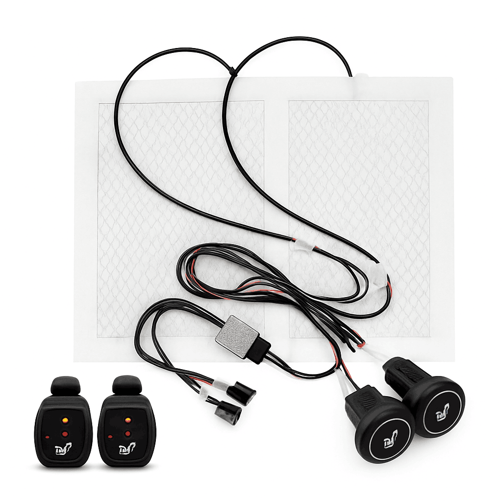 Universal 100W Built-In Car Seat Heater Kit for Two Seats-Universal model A