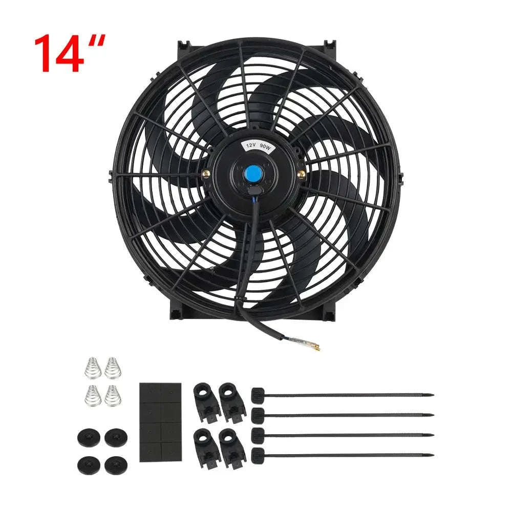 Universal 12V Car Radiator Cooling Fan Kit-7inch