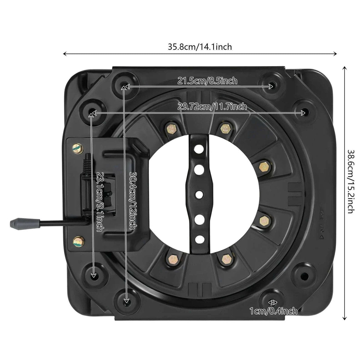 Universal 360 Degree Seat Swivel Base for RV, Caravan and Bus-Universal / United States