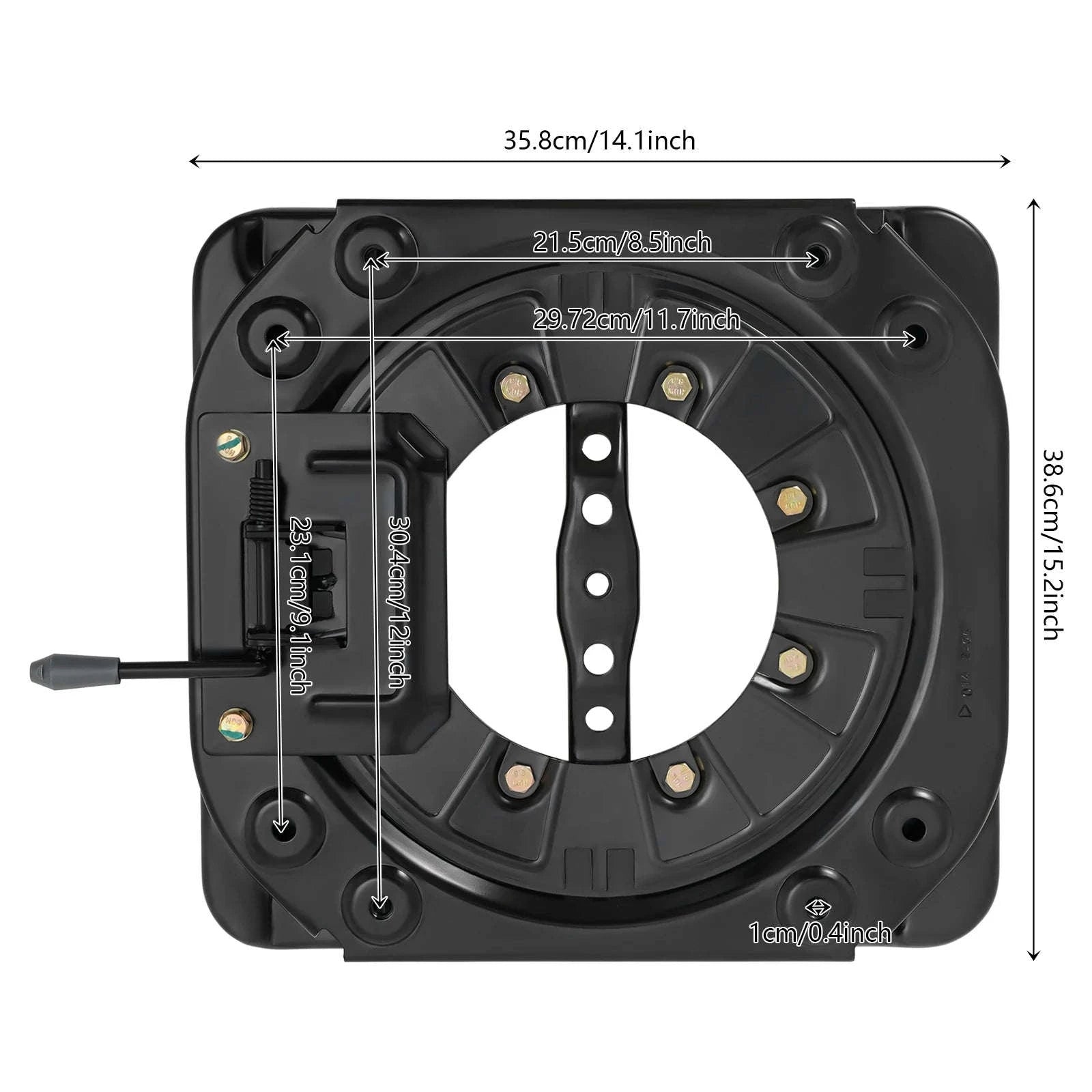 Universal 360 Degree Seat Swivel Base for RV, Caravan and Bus-Universal / United States