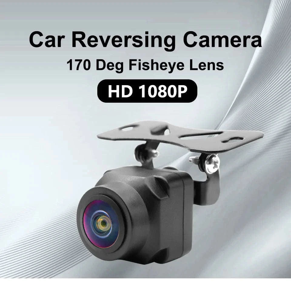 Universal 4K AHD 1080P Car Rear View Camera with Parking Track Line-Orange / 12 V