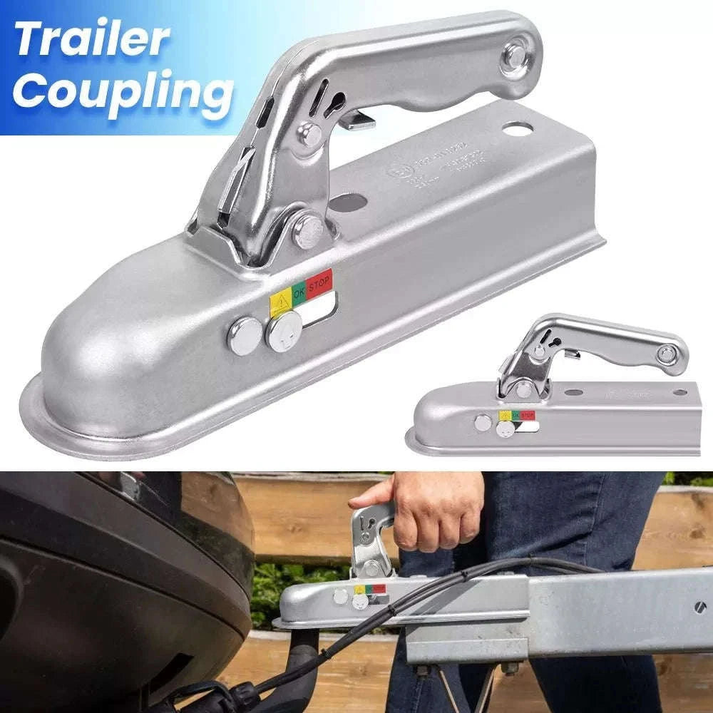 Universal 50mm Trailer Coupling Hitch for Unbraked Trailers up to 750kg-Default Title