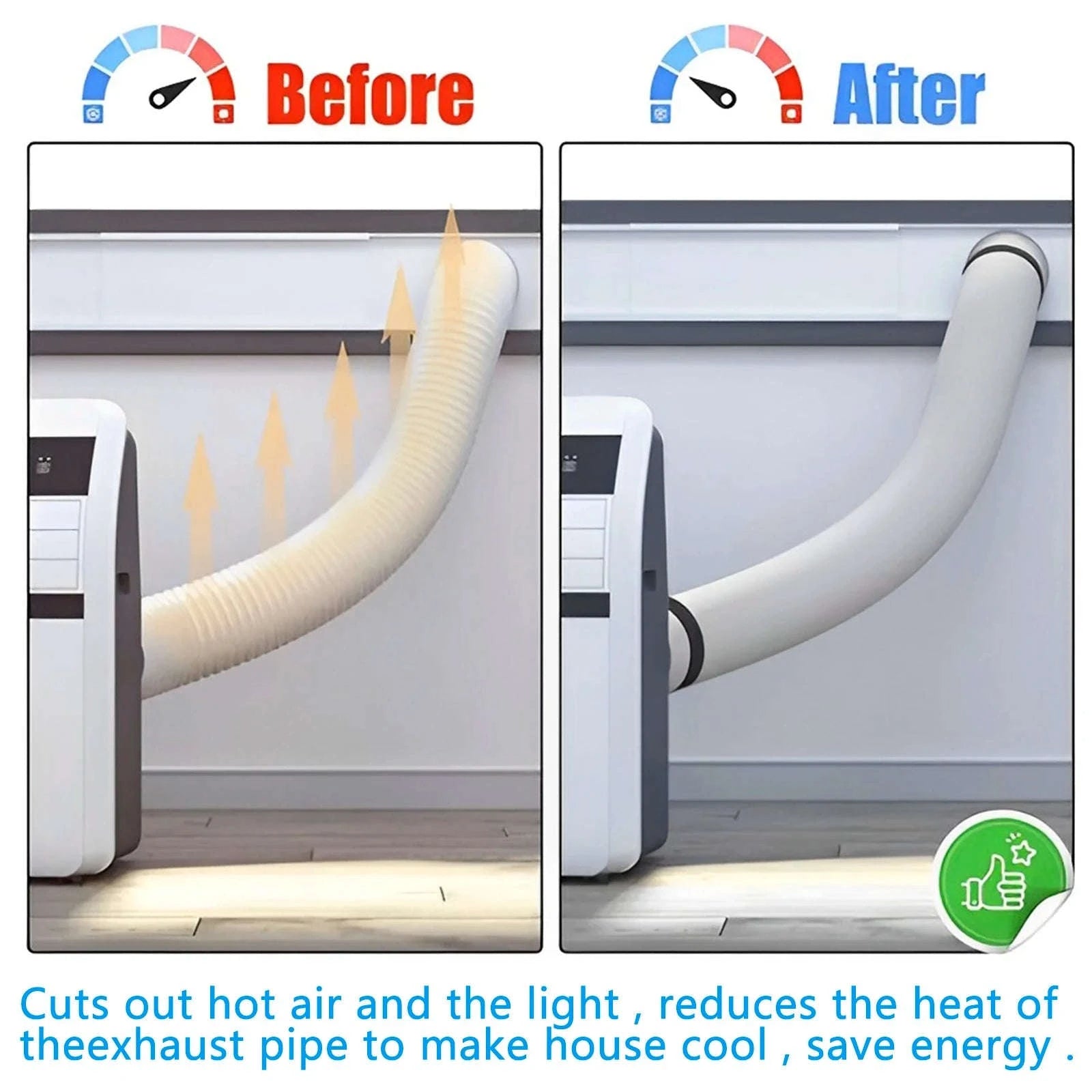 Universal AC Hose Protection Cover-Gray