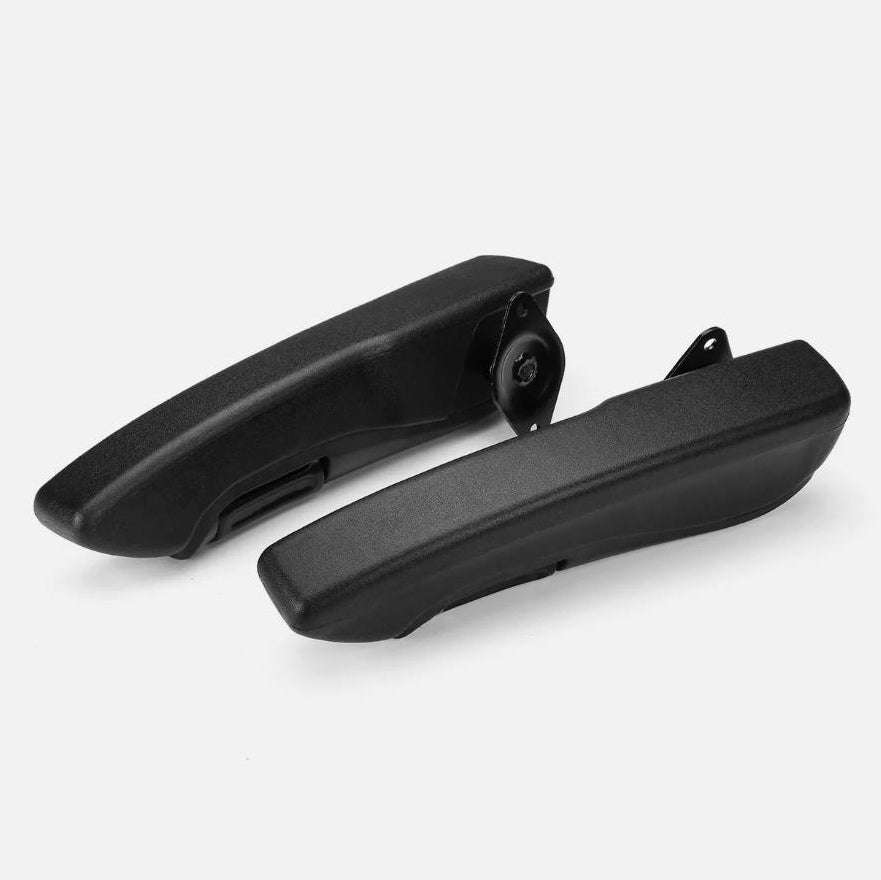 Universal Adjustable Car Seat Armrest Pair Kit PU Leather-black / Germany