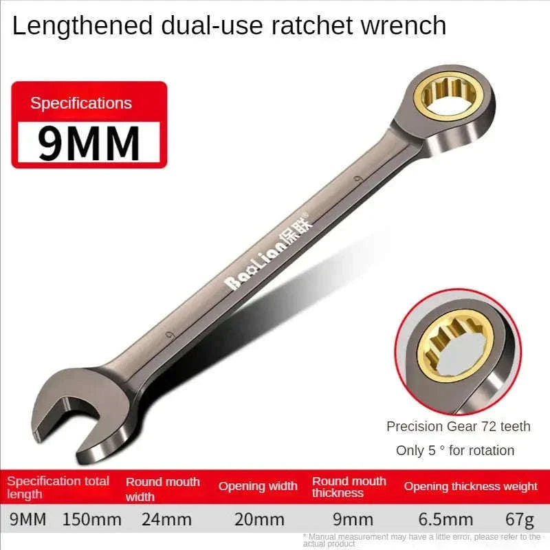Universal Adjustable Torque Wrench for Precise Repair Work-17mm