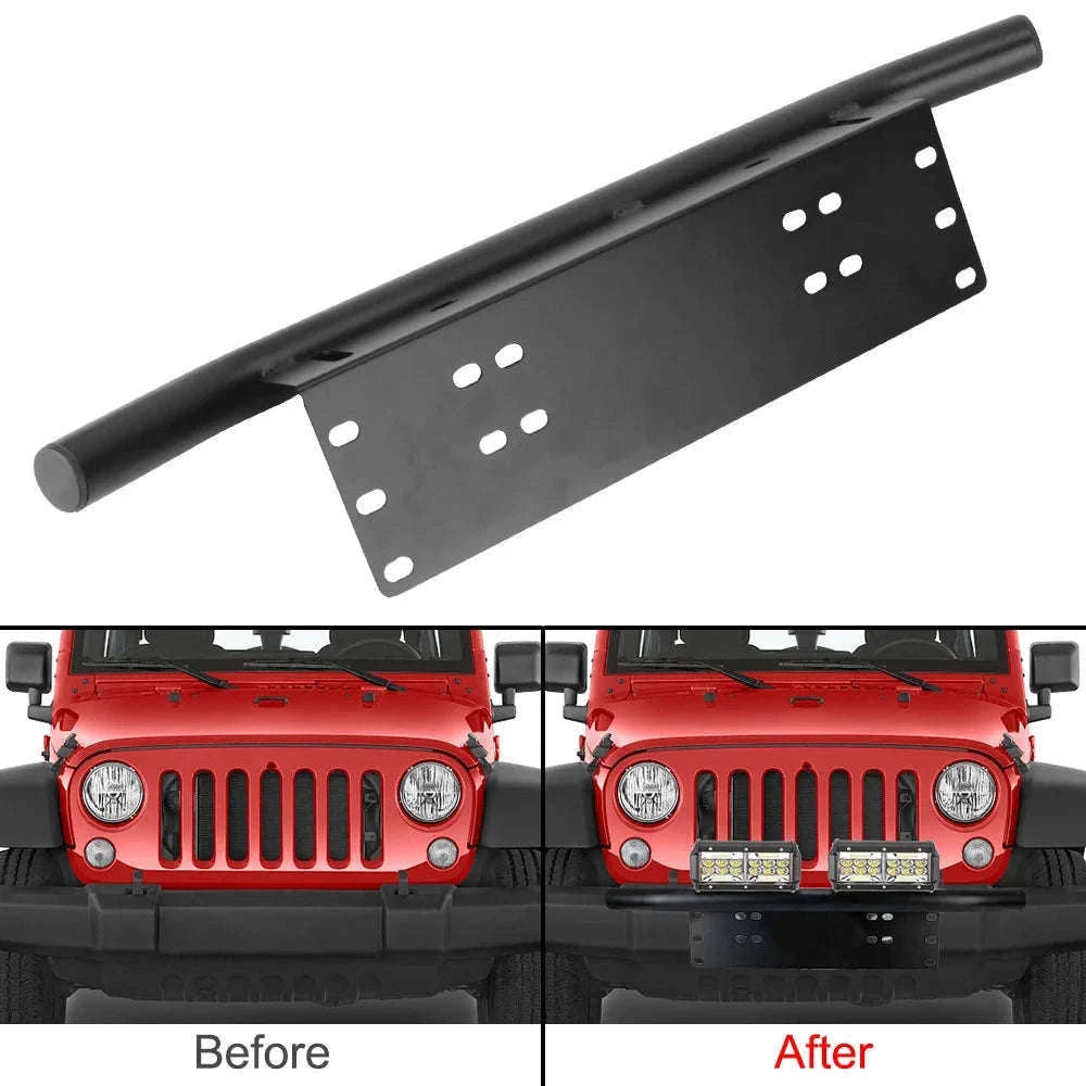 Universal Aluminum Alloy Off-Road Light Bar Mount Bracket-WHITE