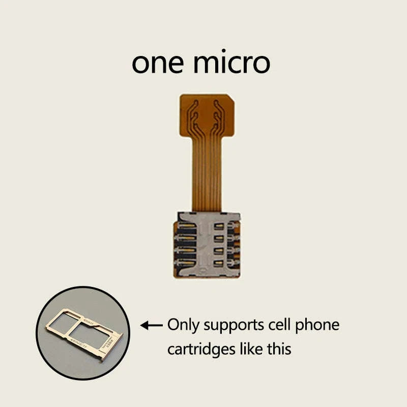 Universal Android Phone TF & Dual SIM Card Adapter-ONE NANO