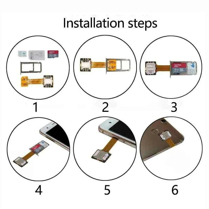 Universal Android Phone TF & Dual SIM Card Adapter-ONE NANO