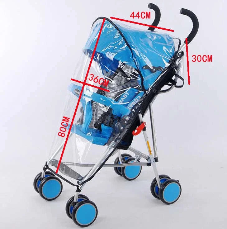 Universal Baby Stroller Rain Cover-PEVA side net