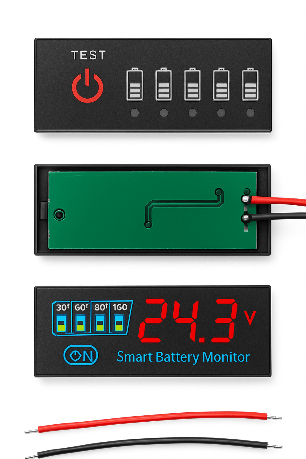 Universal Battery Level Indicator for Clear Battery Monitoring-4S