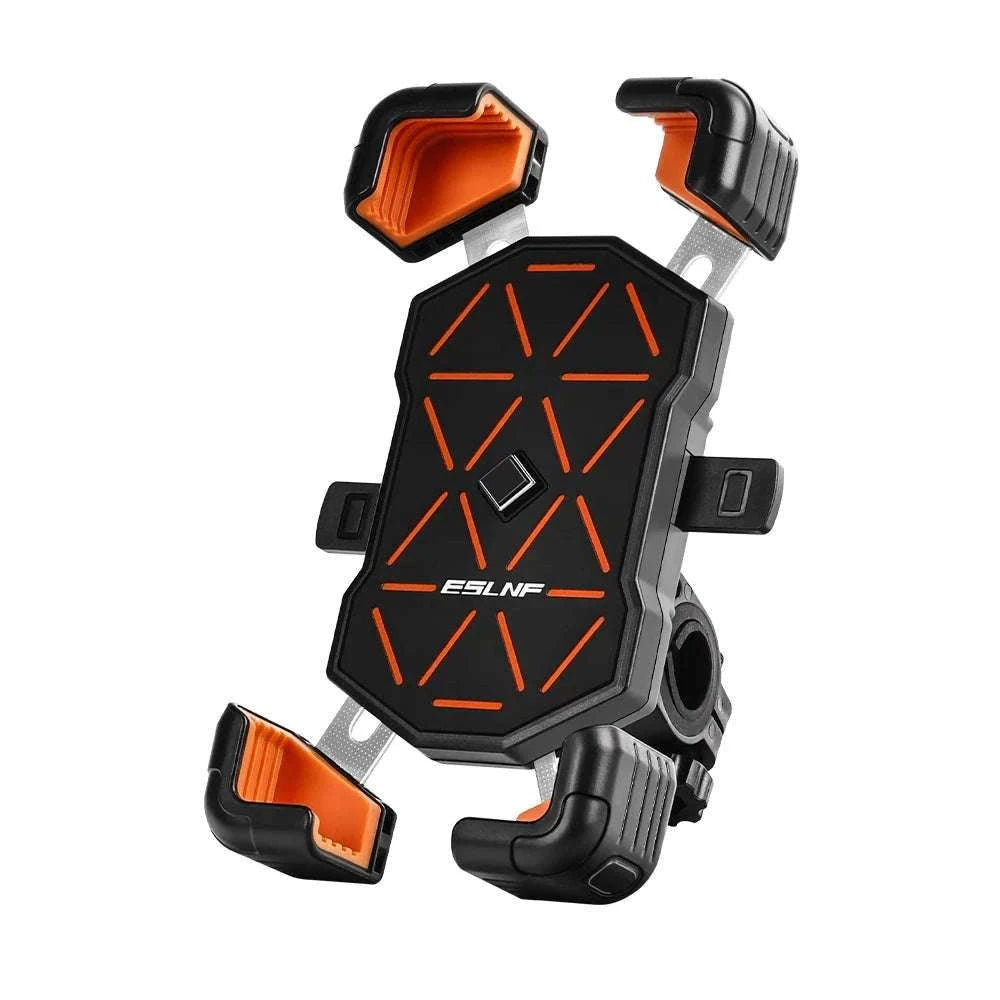Universal Bike Phone Holder Mount for 4.5–7.2 Inch Devices-Orange Handlebar