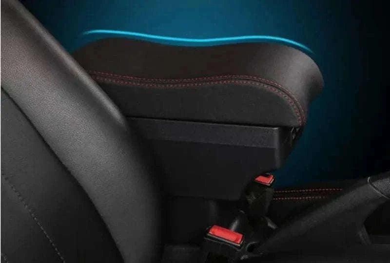 Universal Car Armrest Box with Storage-A2 black line No USB