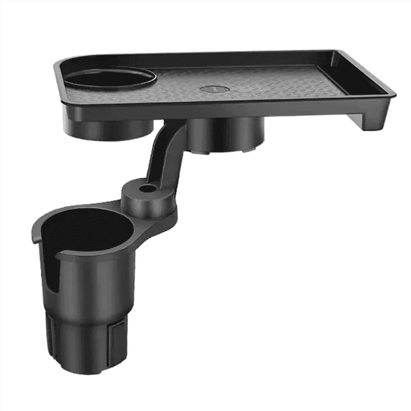 Universal Car Cup Holder Tray 360° Rotating Adjustable Dual Cup Organizer-United States / As Shown