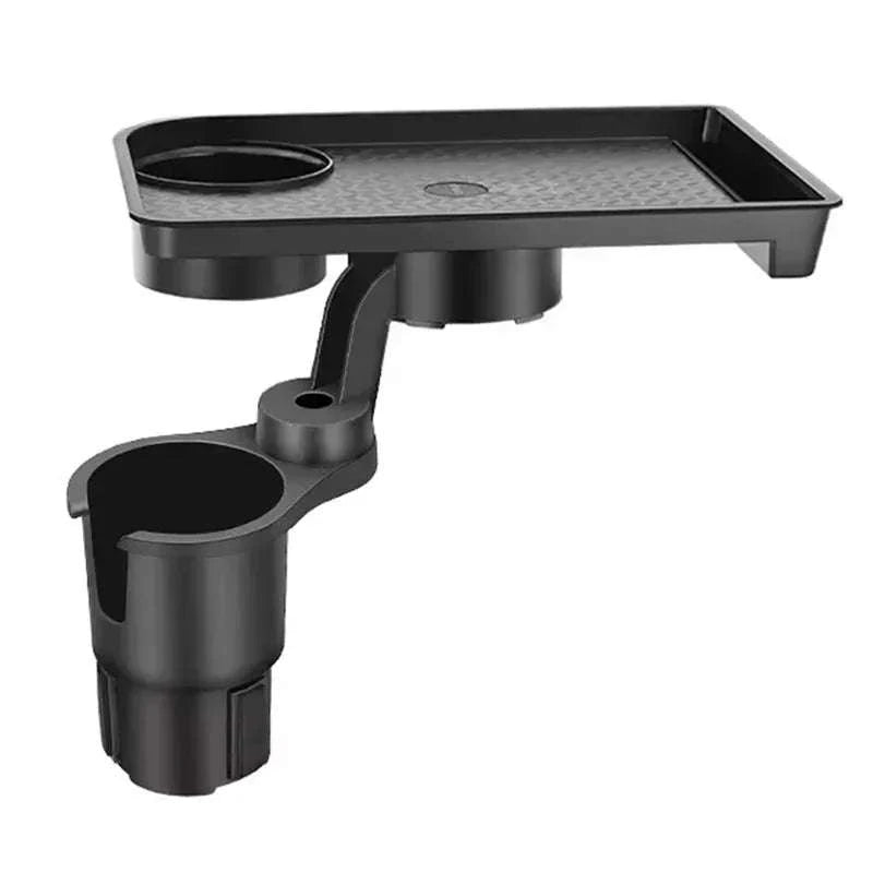 Universal Car Cup Holder Tray 360° Rotating Adjustable Dual Cup Organizer-United States / As Shown