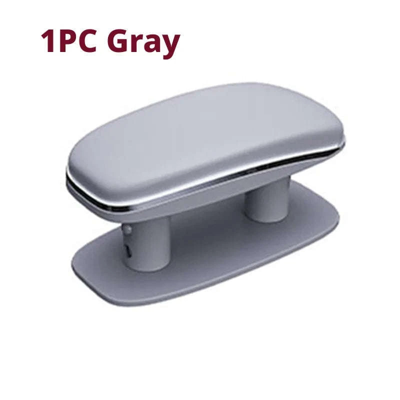 Universal Car Door Armrest Pad Adjustable Height PU Leather-Black 1PC